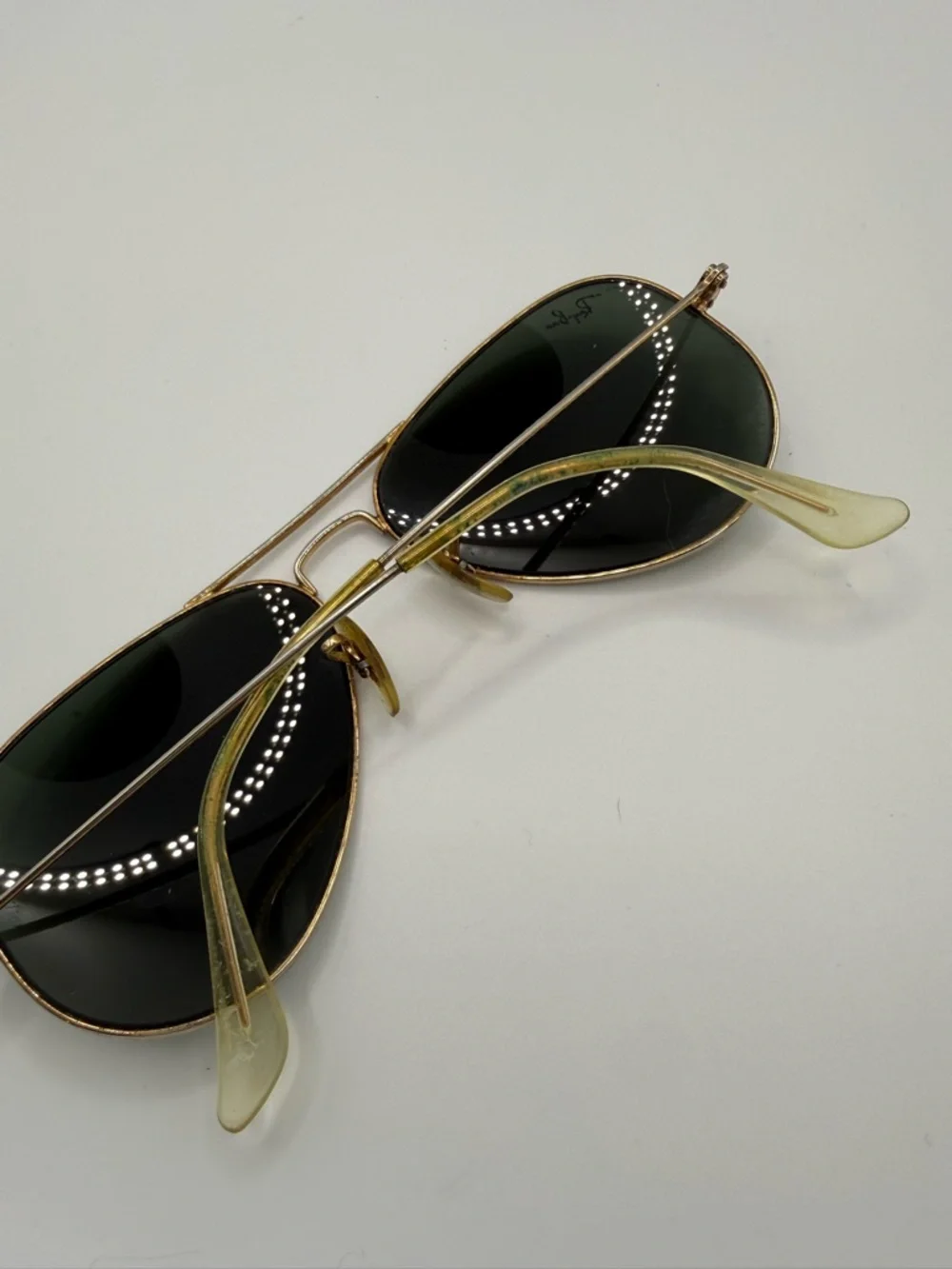 Ray-Ban Aviator Sunglasses Gold Frame with Green Lenses